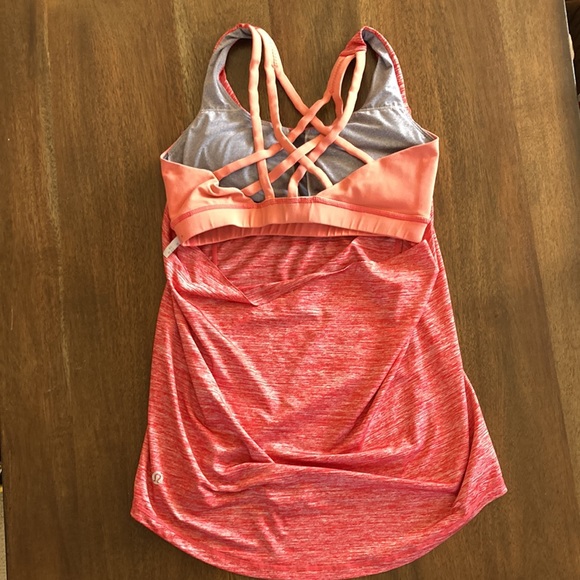 Lululemon backless top with built in bra - Picture 2 of 4